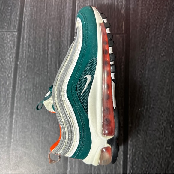Nike Air Max 97 Miami hurricanes size 4Y grade school 921522 300 - Picture 7 of 11